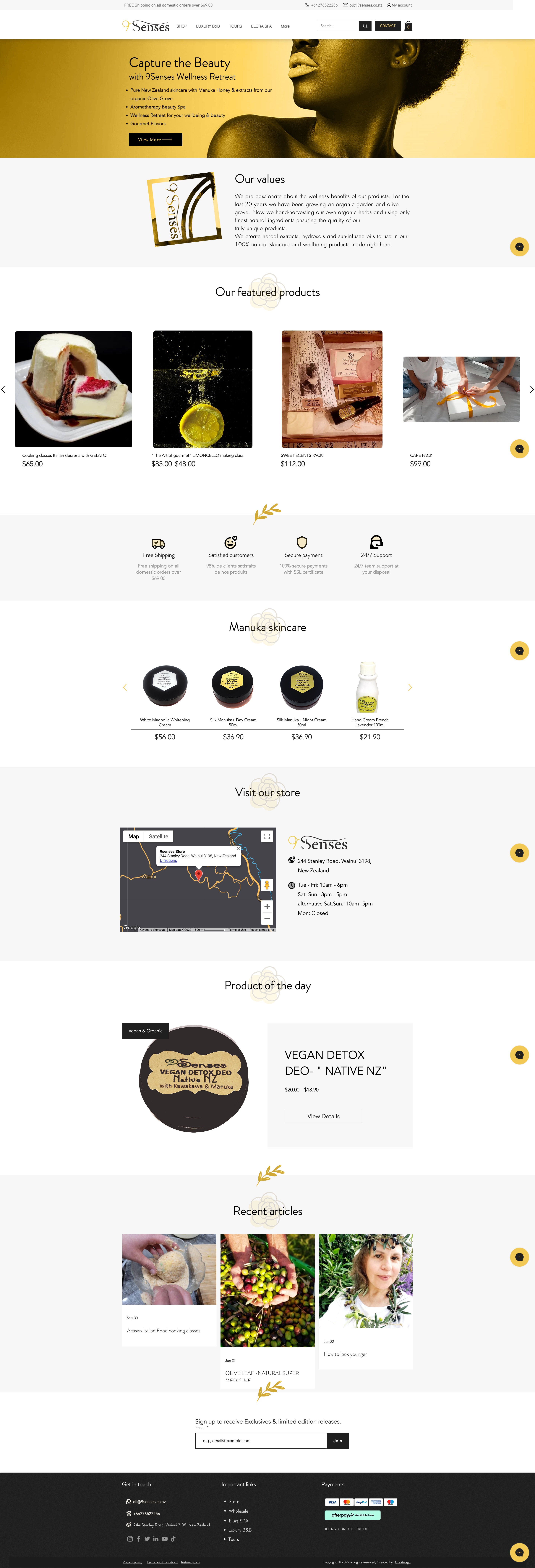 9 Senses - Luxury Natural Body Care Screenshot 1